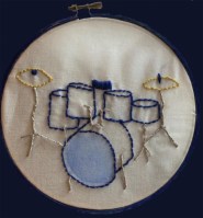 Embroidered Drum Set