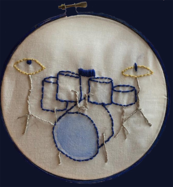 Embroidered Drum Set