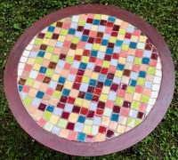 Mosaic Table Top View