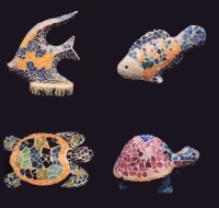 Fish & Turtles in Mosaic