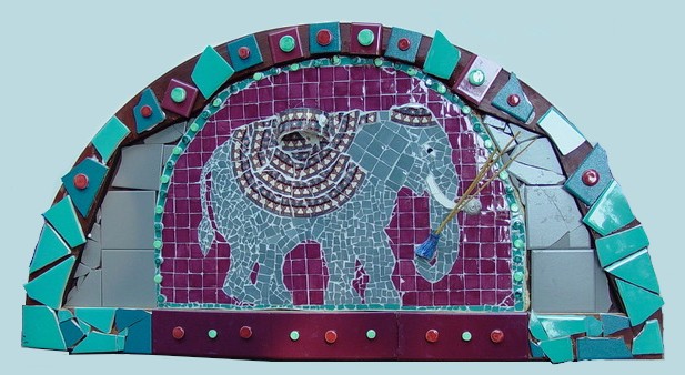 Indian Elephant Mosaic
