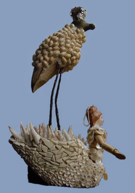 Swan Lady & Rambird in Private Collection